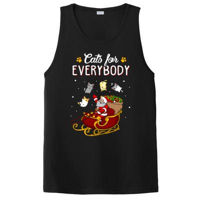 Cats For Everybody Cat Christmas Ugly Christmas Gift PosiCharge Competitor Tank