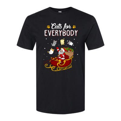 Cats For Everybody Cat Christmas Ugly Christmas Gift Softstyle CVC T-Shirt