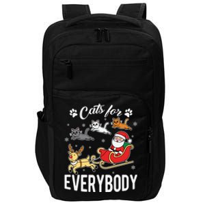 Cats For Everybody Santa’S Sleigh Christmas Funny Xmas Gift Impact Tech Backpack