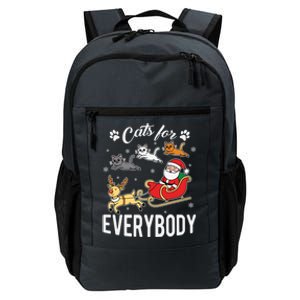 Cats For Everybody Santa’S Sleigh Christmas Funny Xmas Gift Daily Commute Backpack