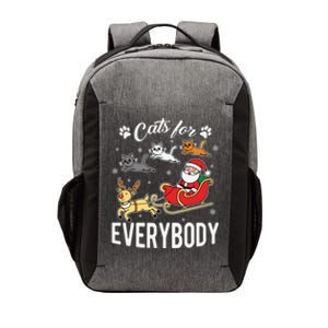 Cats For Everybody Santa’S Sleigh Christmas Funny Xmas Gift Vector Backpack