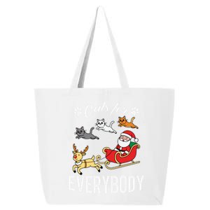 Cats For Everybody Santa’S Sleigh Christmas Funny Xmas Gift 25L Jumbo Tote