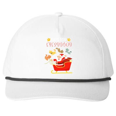 Cats For Everybody Christmas Kitten Lover Gift Snapback Five-Panel Rope Hat