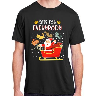 Cats For Everybody Christmas Kitten Lover Gift Adult ChromaSoft Performance T-Shirt