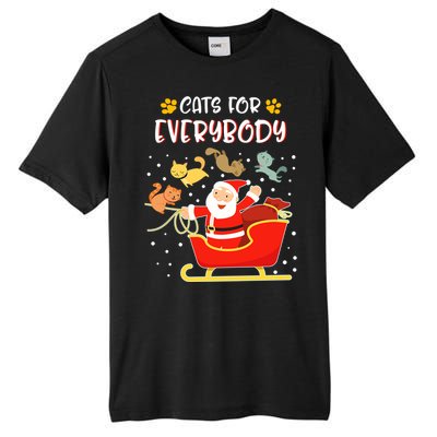 Cats For Everybody Christmas Kitten Lover Gift Tall Fusion ChromaSoft Performance T-Shirt