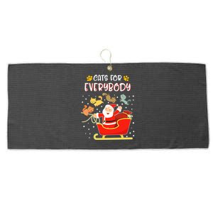 Cats For Everybody Christmas Kitten Lover Gift Large Microfiber Waffle Golf Towel