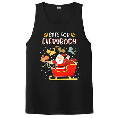 Cats For Everybody Christmas Kitten Lover Gift PosiCharge Competitor Tank