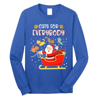 Cats For Everybody Christmas Kitten Lover Gift Long Sleeve Shirt