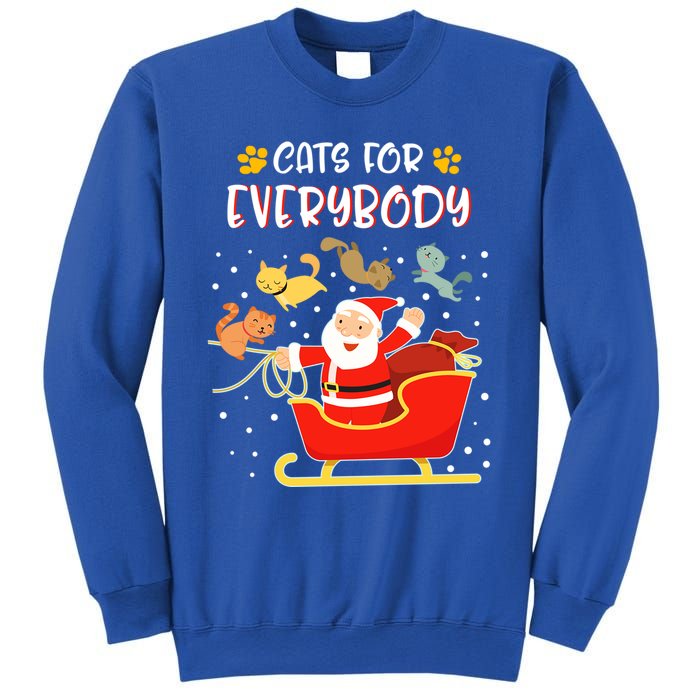 Cats For Everybody Christmas Kitten Lover Gift Sweatshirt