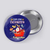 Cats For Everybody Christmas Kitten Lover Gift Button