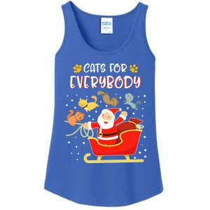 Cats For Everybody Christmas Kitten Lover Gift Ladies Essential Tank