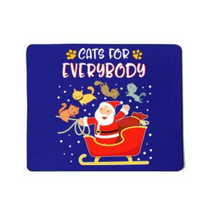 Cats For Everybody Christmas Kitten Lover Gift Mousepad