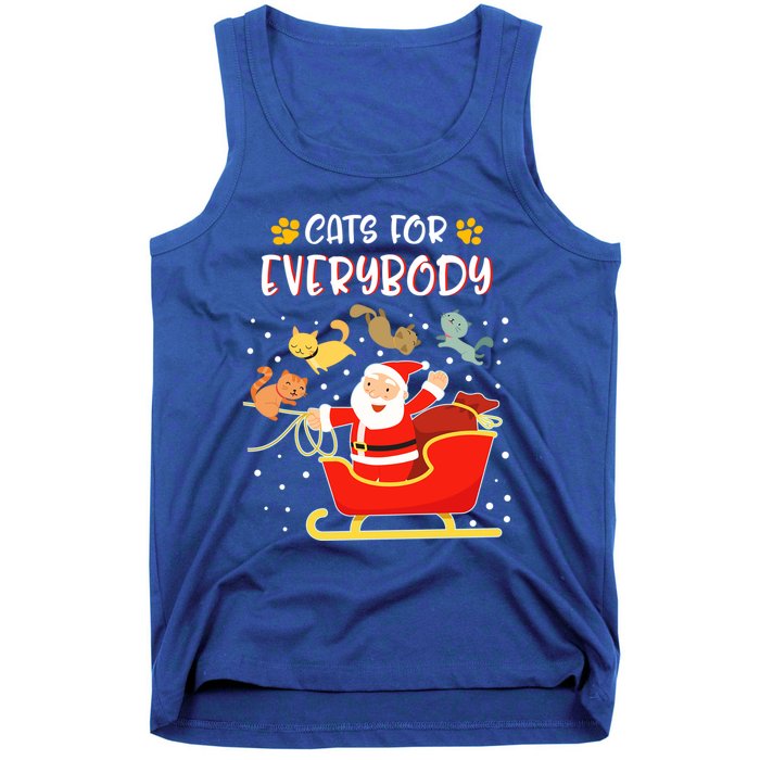 Cats For Everybody Christmas Kitten Lover Gift Tank Top