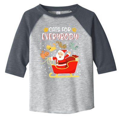 Cats For Everybody Christmas Kitten Lover Gift Toddler Fine Jersey T-Shirt