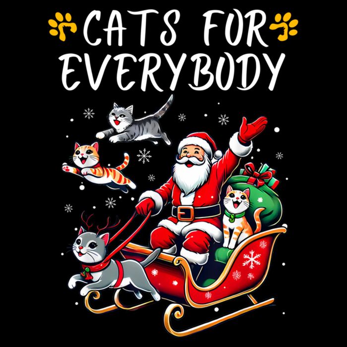 Cats For Everybody Christmas Cat Funny Xmas Santa Gift Impact Tech Backpack