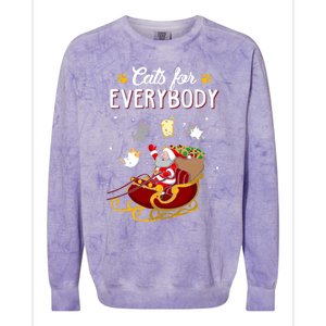 Cats For Everybody Cat Christmas Ugly Christmas Colorblast Crewneck Sweatshirt