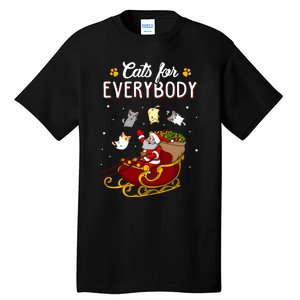 Cats For Everybody Cat Christmas Ugly Christmas Tall T-Shirt