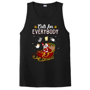 Cats For Everybody Cat Christmas Ugly Christmas PosiCharge Competitor Tank