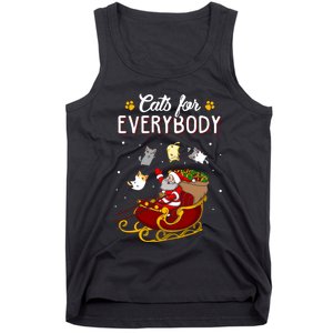 Cats For Everybody Cat Christmas Ugly Christmas Tank Top