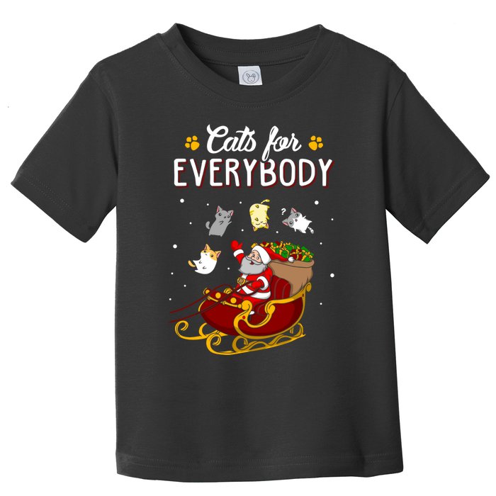 Cats For Everybody Cat Christmas Ugly Christmas Toddler T-Shirt