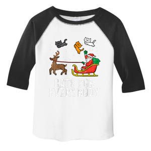 Cats For Everybody Christmas Cat Funny Xmas Women Santa Toddler Fine Jersey T-Shirt