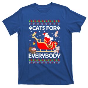 Cats For Everybody Santa Sleigh Lover Cute Santa Kitten Love Cute Gift T-Shirt