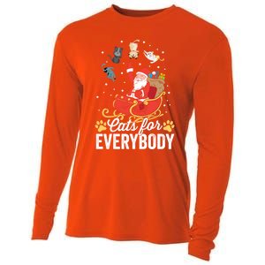 Cats For Everybody Santa Kitties Merry Christmas Costume Meaningful Gift Cooling Performance Long Sleeve Crew