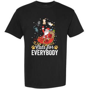 Cats For Everybody Santa Kitties Merry Christmas Costume Meaningful Gift Garment-Dyed Heavyweight T-Shirt