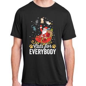 Cats For Everybody Santa Kitties Merry Christmas Costume Meaningful Gift Adult ChromaSoft Performance T-Shirt