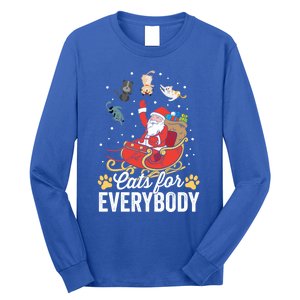 Cats For Everybody Santa Kitties Merry Christmas Costume Meaningful Gift Long Sleeve Shirt