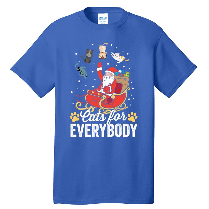 Cats For Everybody Santa Kitties Merry Christmas Costume Meaningful Gift Tall T-Shirt