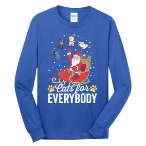 Cats For Everybody Santa Kitties Merry Christmas Costume Meaningful Gift Tall Long Sleeve T-Shirt