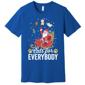 Cats For Everybody Santa Kitties Merry Christmas Costume Meaningful Gift Premium T-Shirt