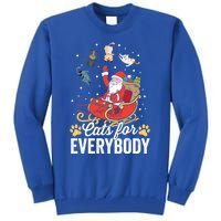 Cats For Everybody Santa Kitties Merry Christmas Costume Meaningful Gift Tall Sweatshirt