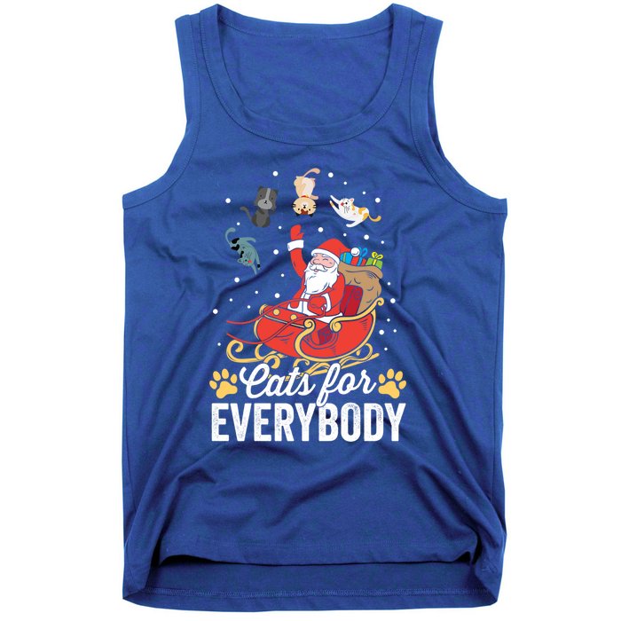 Cats For Everybody Santa Kitties Merry Christmas Costume Meaningful Gift Tank Top