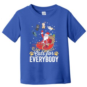 Cats For Everybody Santa Kitties Merry Christmas Costume Meaningful Gift Toddler T-Shirt