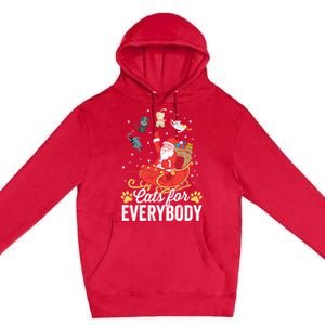 Cats For Everybody Santa Kitties Merry Christmas Costume Meaningful Gift Premium Pullover Hoodie