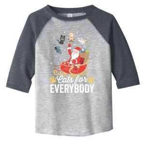 Cats For Everybody Santa Kitties Merry Christmas Costume Meaningful Gift Toddler Fine Jersey T-Shirt