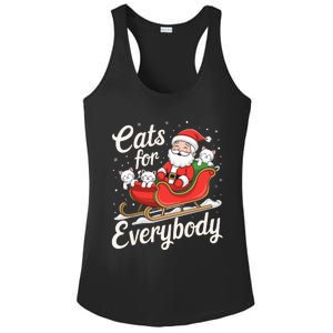 Cats For Everybody Christmas Funny Xmas Santa Ladies PosiCharge Competitor Racerback Tank