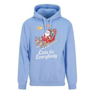 Cats For Everybody Xmas Cat Santa Festive Cat Christmas Cats Gift Unisex Surf Hoodie