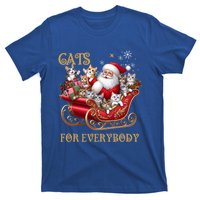 Cats For Everybody Xmas Funny Christmas Santa Gift T-Shirt