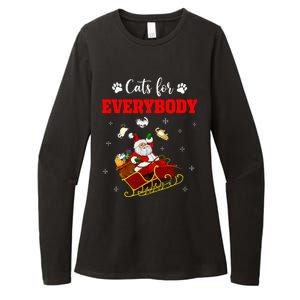 Cats For Everybody Christmas Cat Funny Xmas Santa  Womens CVC Long Sleeve Shirt