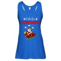 Cats For Everybody Christmas Cat Funny Xmas Santa  Ladies Essential Flowy Tank