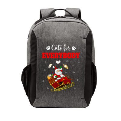 Cats For Everybody Christmas Cat Funny Xmas Santa  Vector Backpack