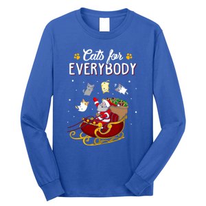 Cats For Everybody Cat Christmas Ugly Christmas Funny Gift Long Sleeve Shirt