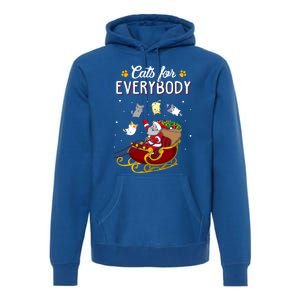 Cats For Everybody Cat Christmas Ugly Christmas Funny Gift Premium Hoodie