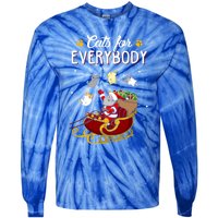 Cats For Everybody Cat Christmas Ugly Christmas Funny Gift Tie-Dye Long Sleeve Shirt