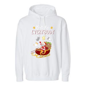 Cats For Everybody Cat Christmas Ugly Christmas Funny Gift Garment-Dyed Fleece Hoodie