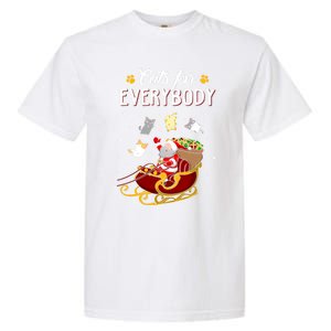 Cats For Everybody Cat Christmas Ugly Christmas Funny Gift Garment-Dyed Heavyweight T-Shirt