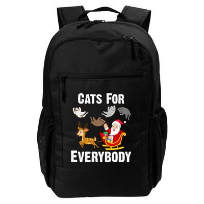 Cats For Everybody Xmas Cat Funny Santa Christmas Gift Backpack